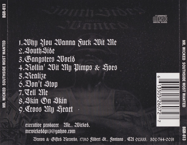 Mr. Wicked - SouthSides Most Wanted Chicano Rap